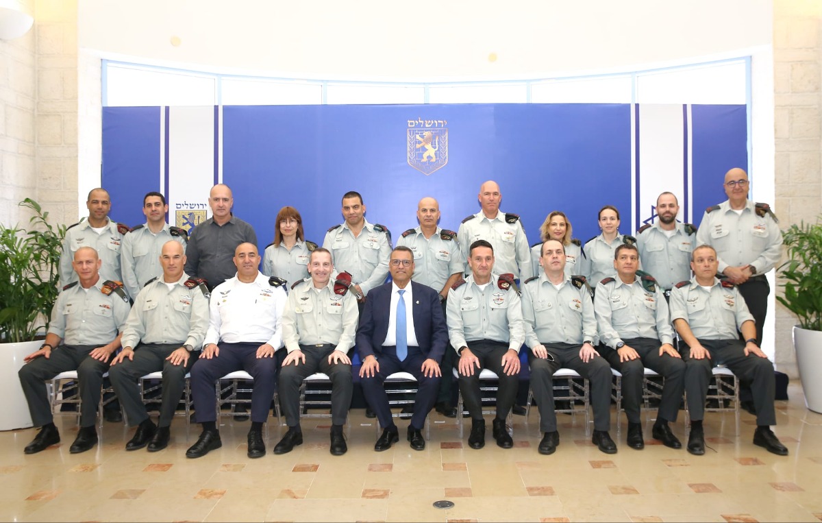פורום מטכ"ל הגיע לישיבה חגיגית בעיריית ירושלים