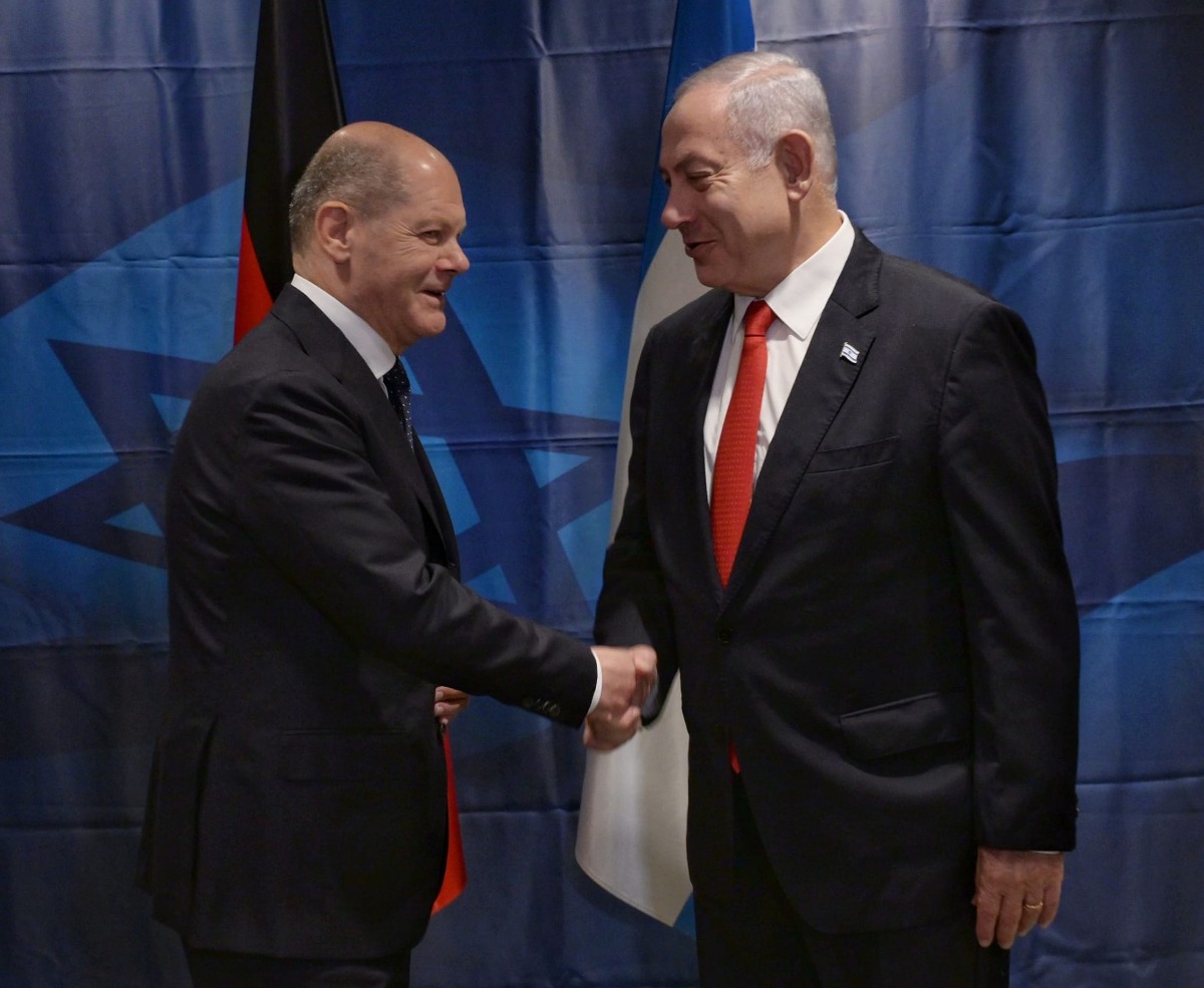 נתניהו וקנצלר גרמניה אולף שולץ