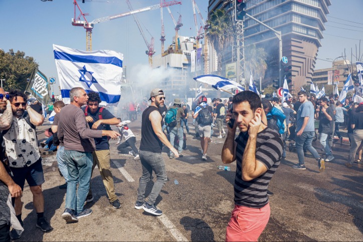 יממה של הפגנות בתל אביב