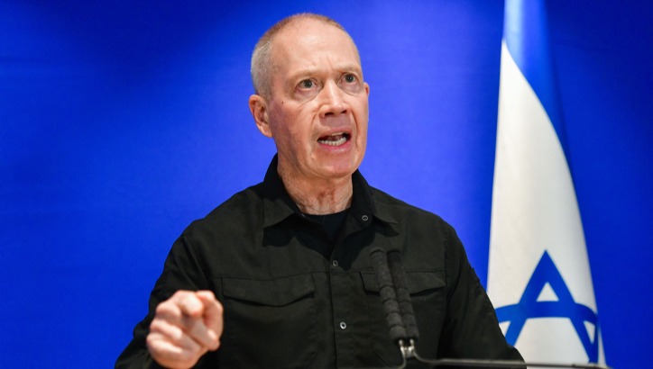 השר יואב גלנט בהצהרה