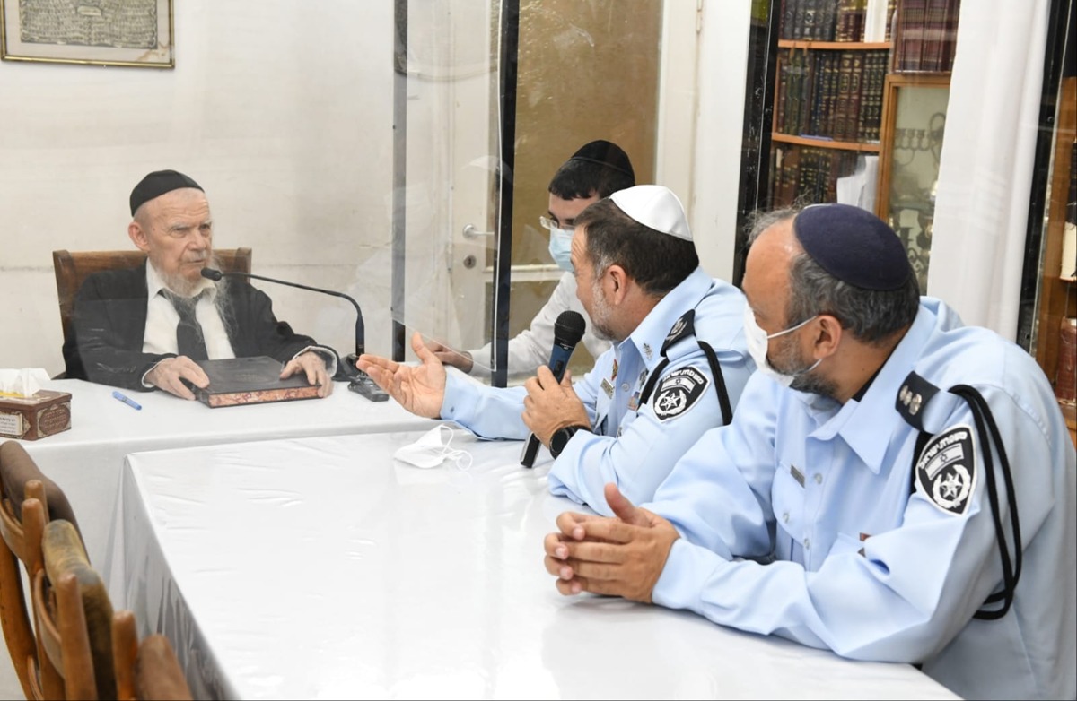 הרב אדלשטיין בפגישה עם מפכ"ל המשטרה