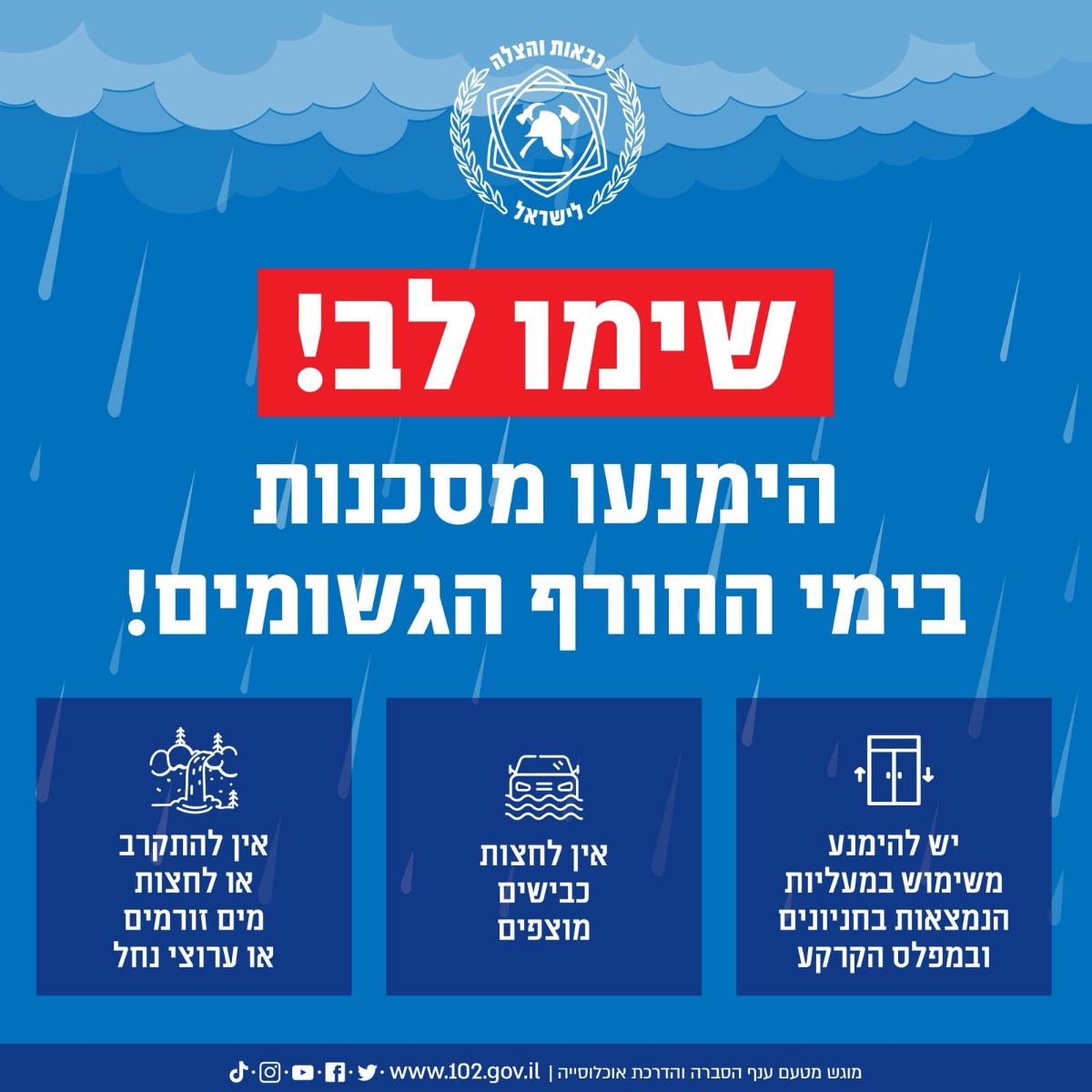 האזהרה של כיבוי והצלה