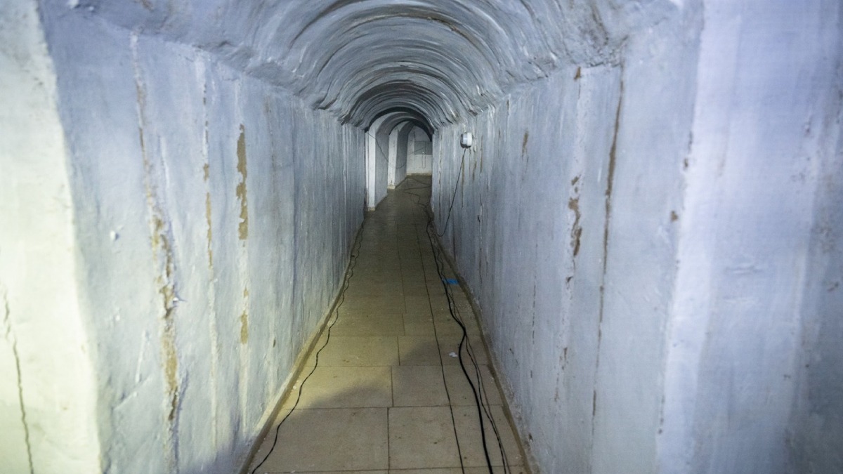המנהרה שבה הוחזקו חטופים