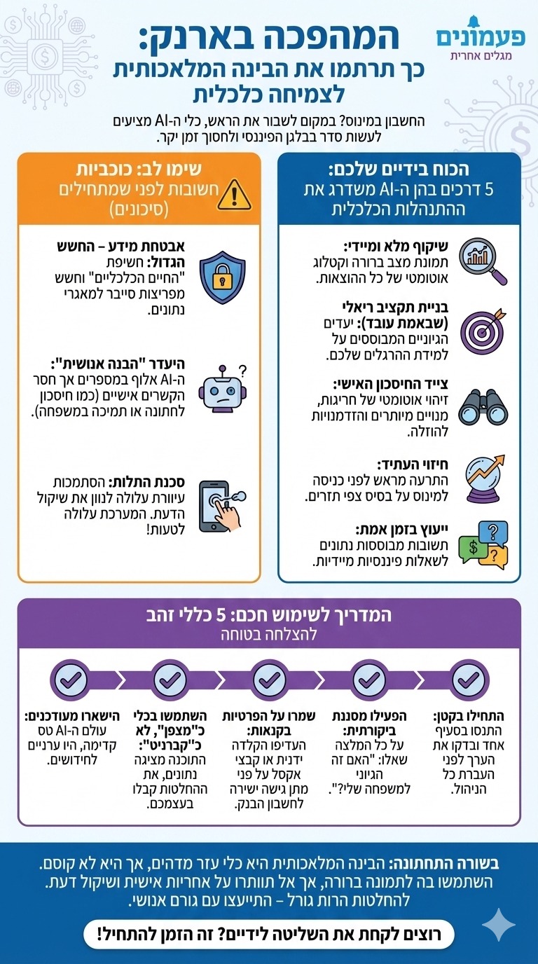 כך תרתמו את הבינה המלאכותית לצמיחה כלכלית