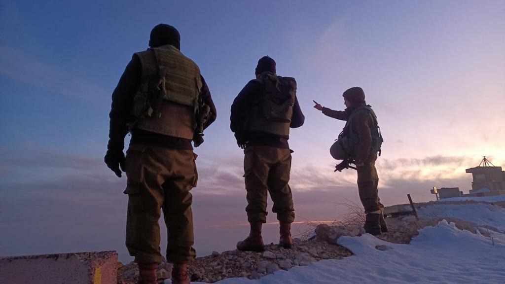 לוחמי צה"ל בחרמון המושלג, זריחה