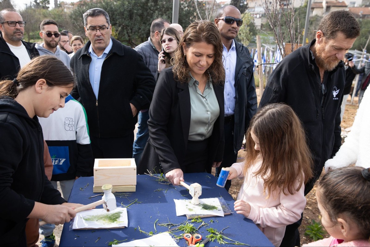 נטיעות בפארק קקל