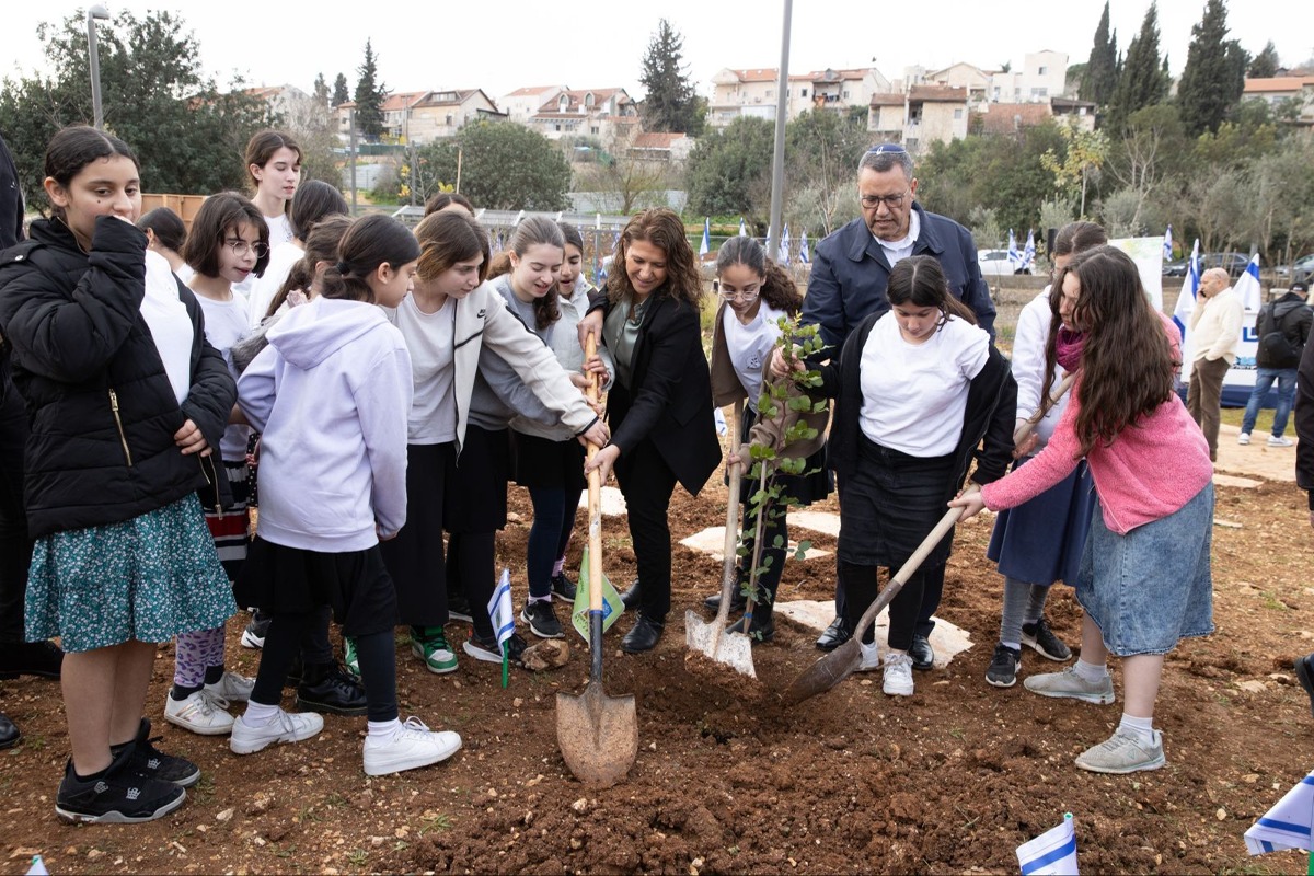 נטיעות בפארק קקל