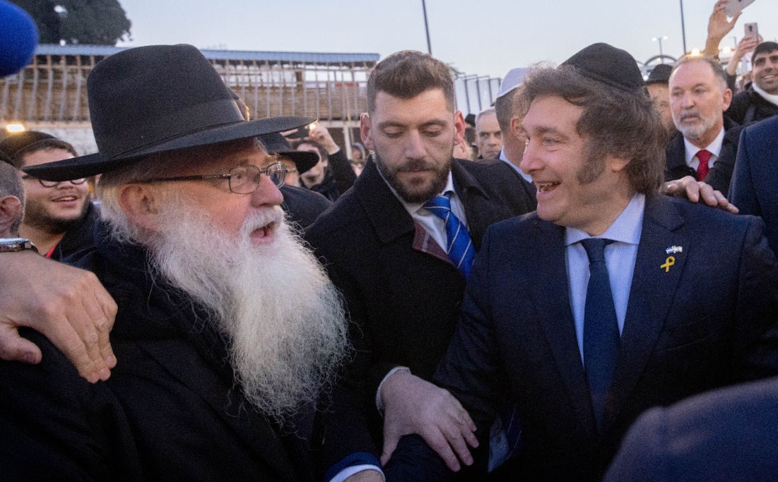 נשיא ארגנטינה בכותל