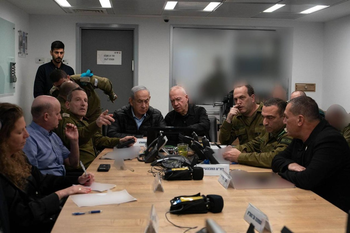 נתניהו וגלנט בבור בקריה