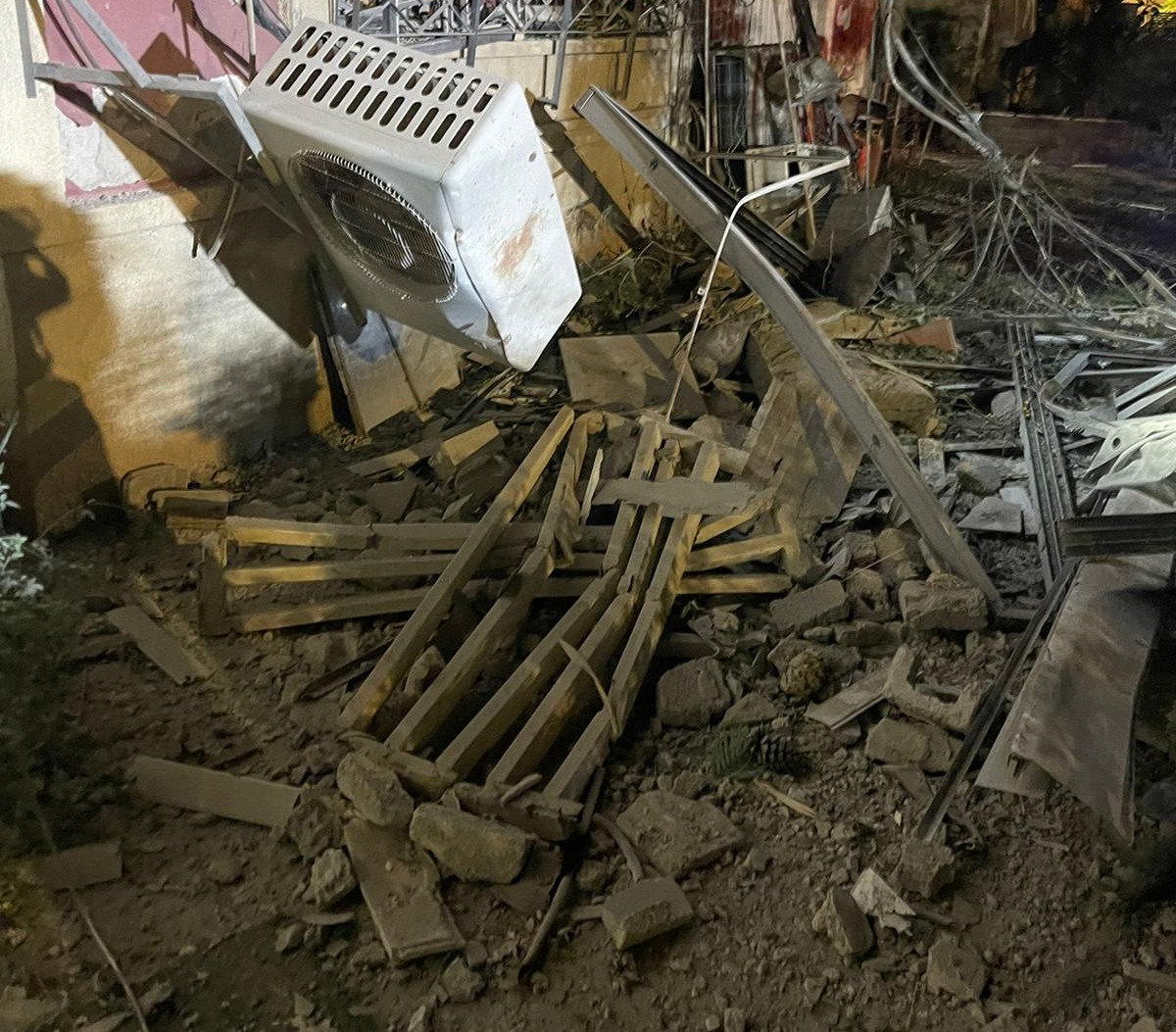 פגיעה ישירה במבנה מגורים בראשון לציון