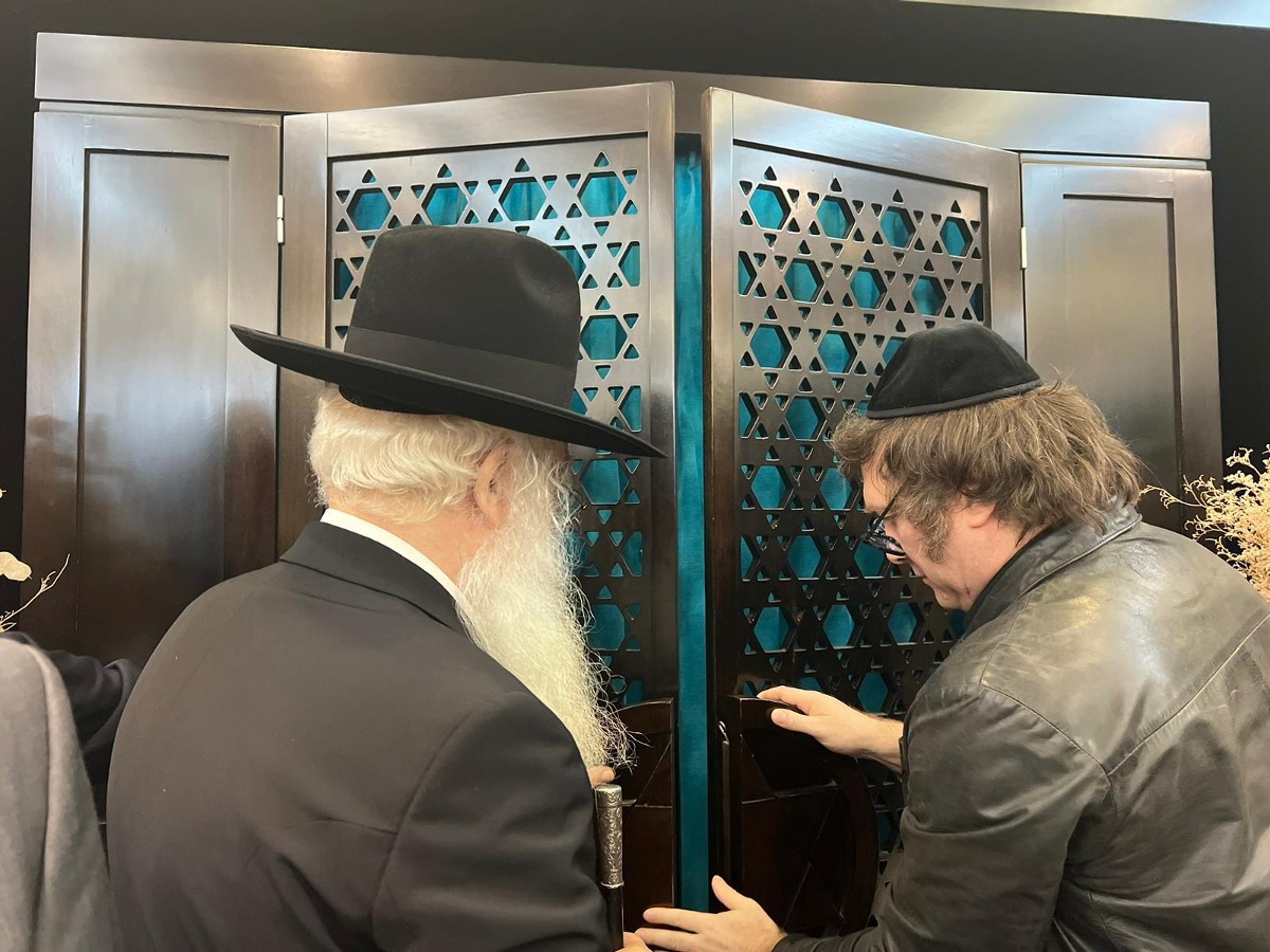 הנשיא הנבחר עם האדמו"ר