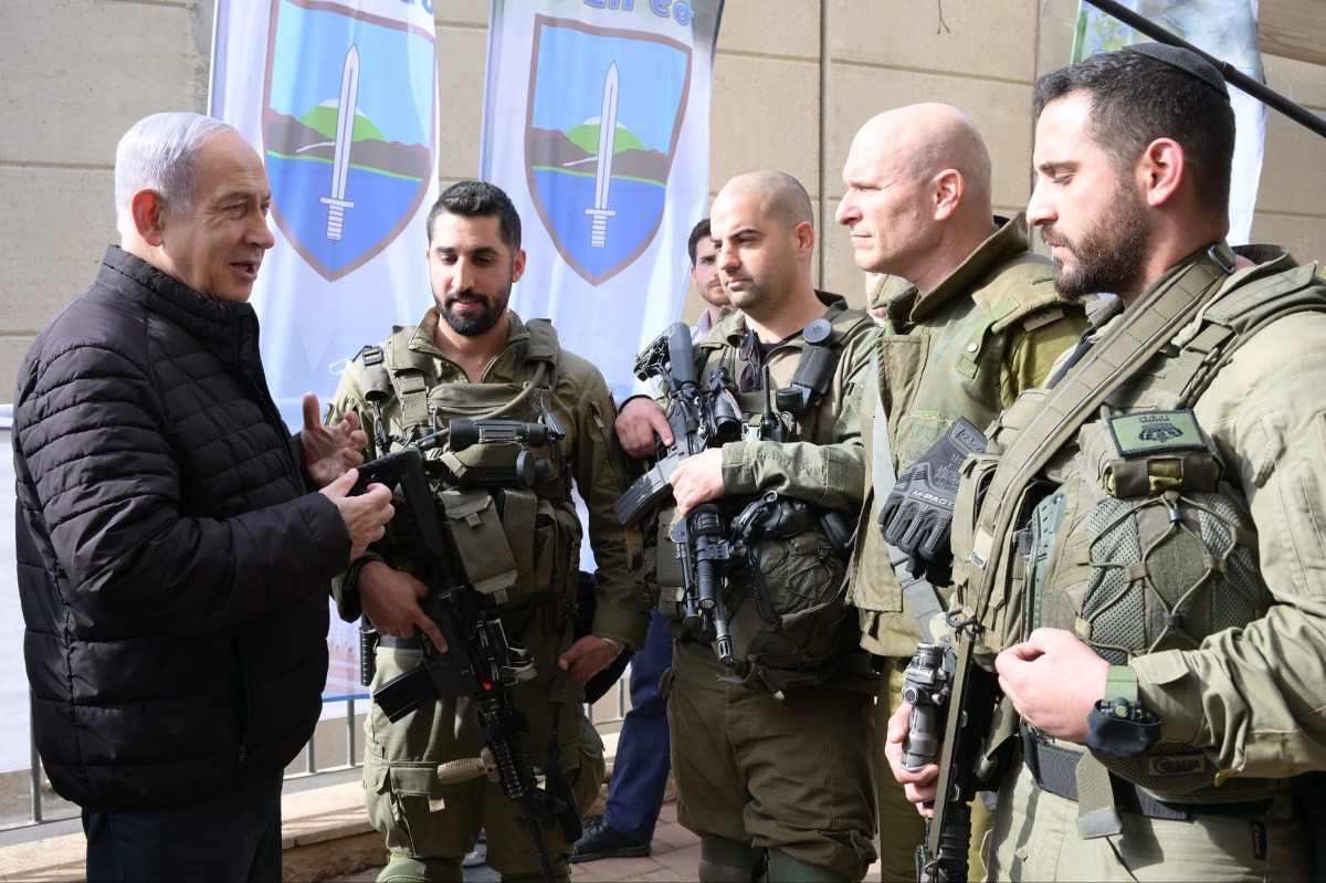 נתניהו בגבול הצפון,