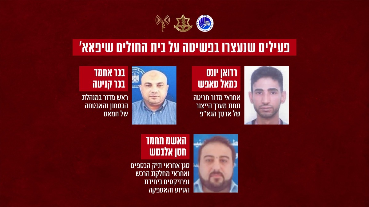 הבכירים שנתפסו בשיפאא
