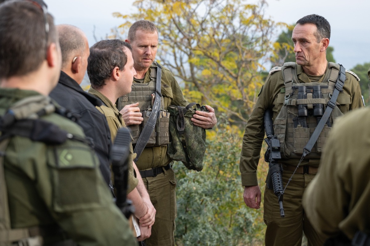 הרמטכ"ל בסיור בגבול לבנון
