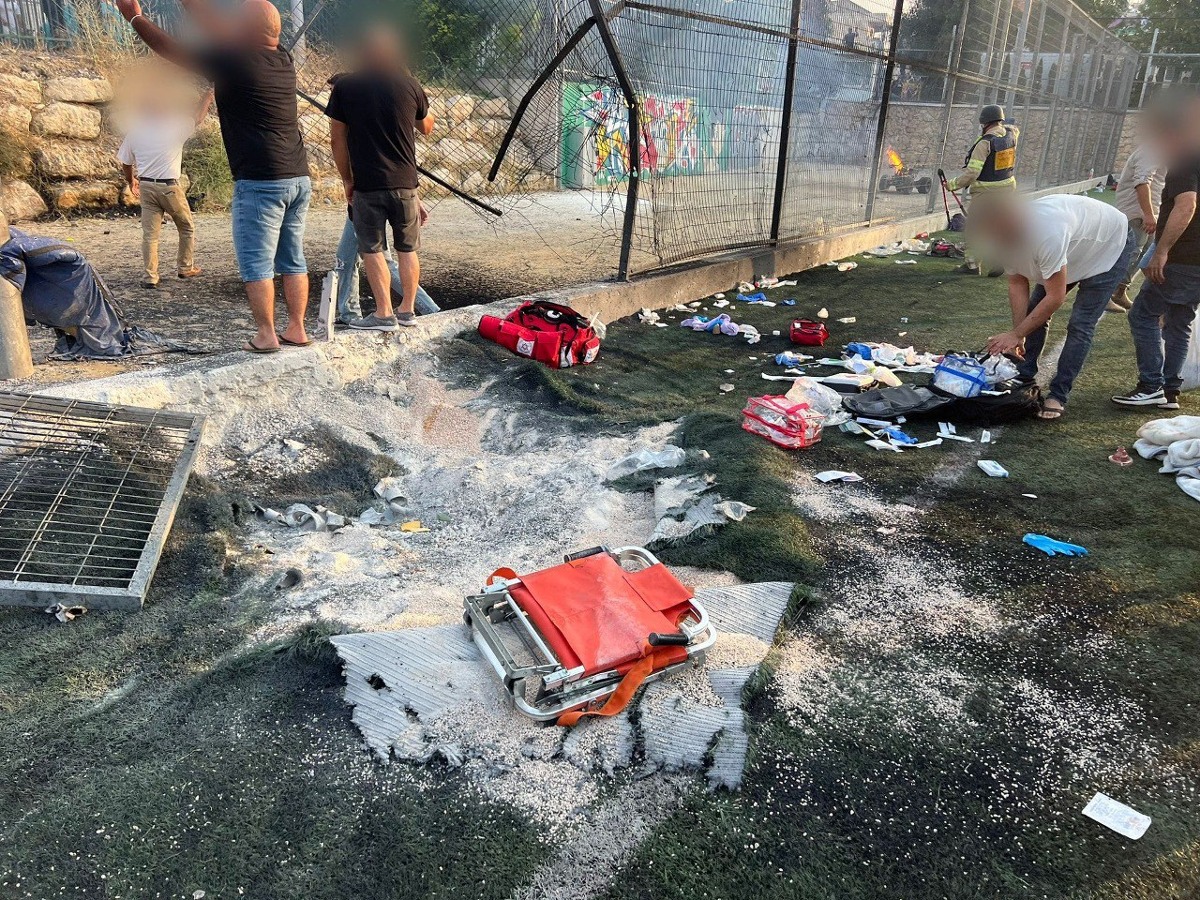 זירת נפילת הרקטה