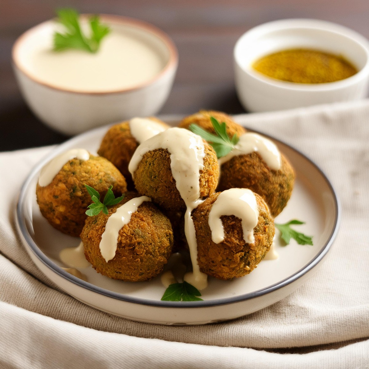הפלאפל עם הטחינה