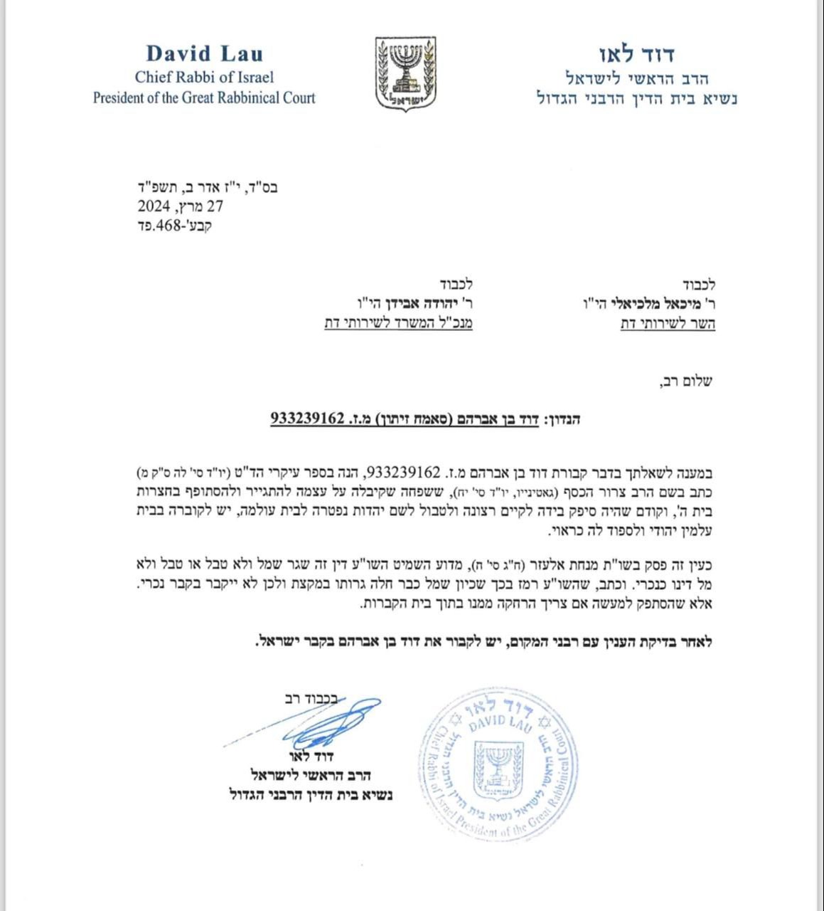 פסק ההלכה