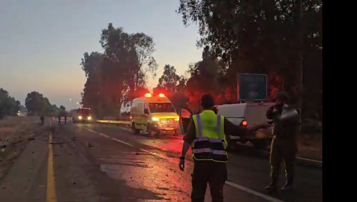 אמבולנסים בזירת האירוע |