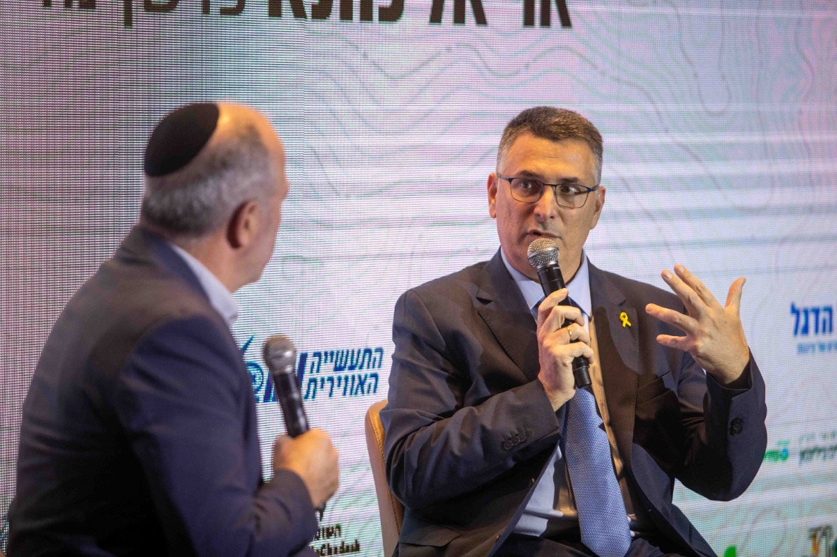 גדעון סער במהלך הוועידה | 