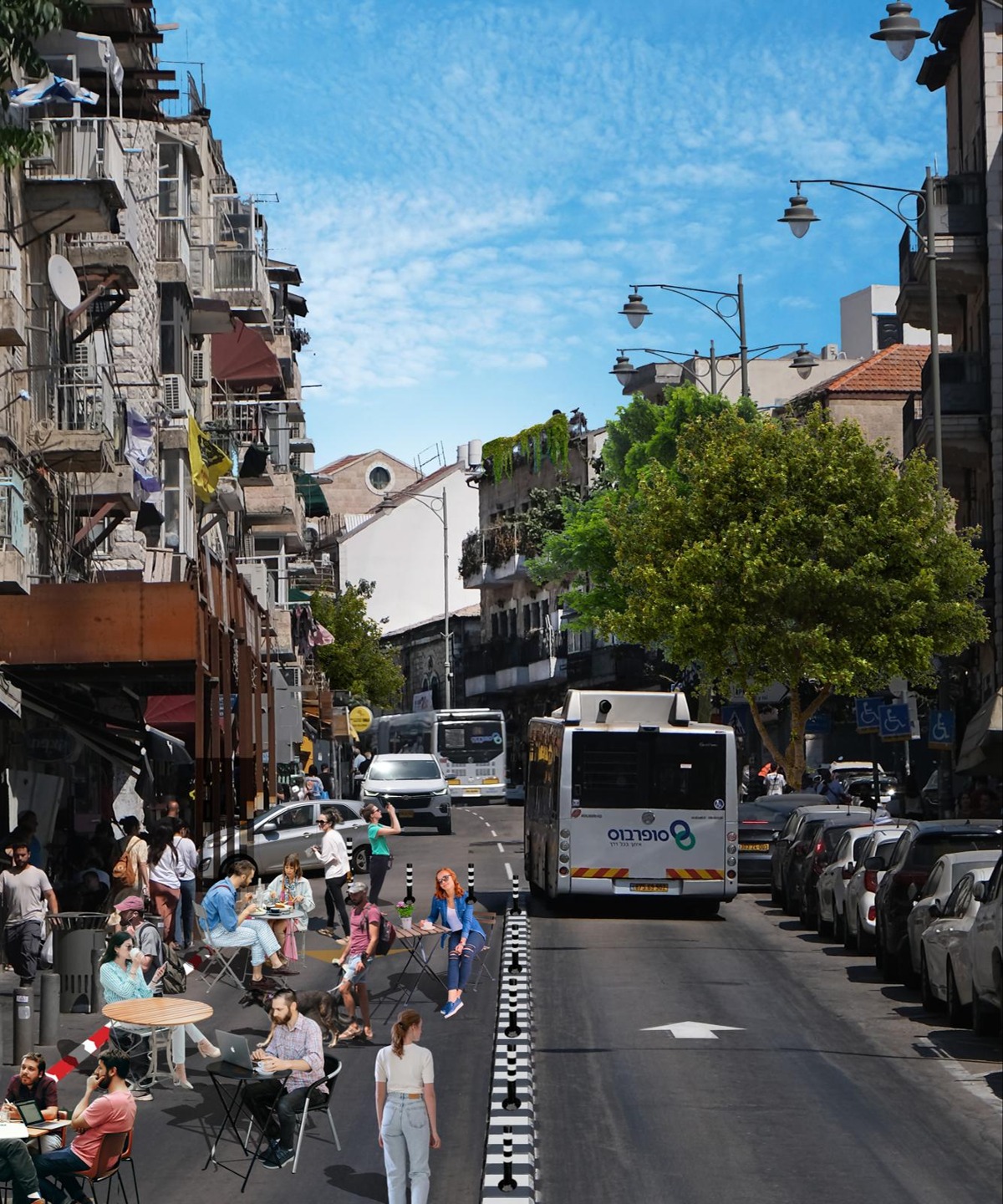 הדמייה, רחוב אגריפס |