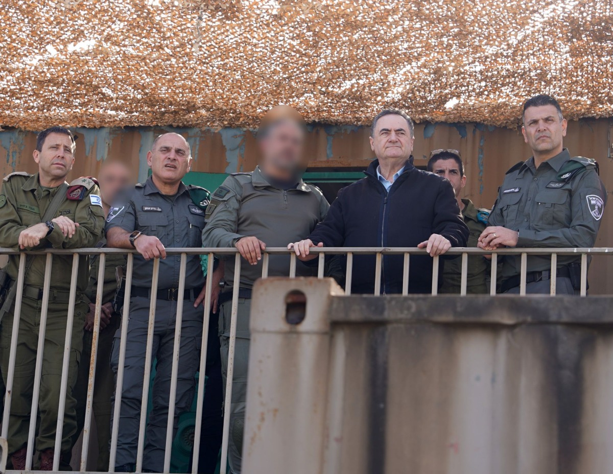 שר הביטחון ישראל כ"ץ בביקורו ביו"ש