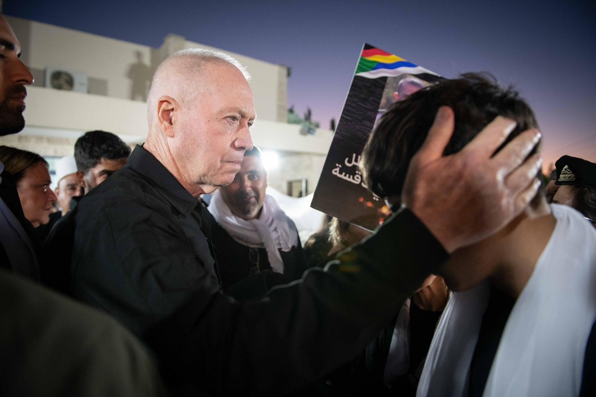 שר הביטחון יואב גלנט בהלווית אל"ם אחסאן דקסה ז"ל
