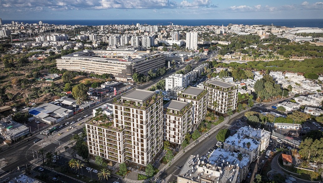 הדמיית המבנים החדשים בקריית שלום