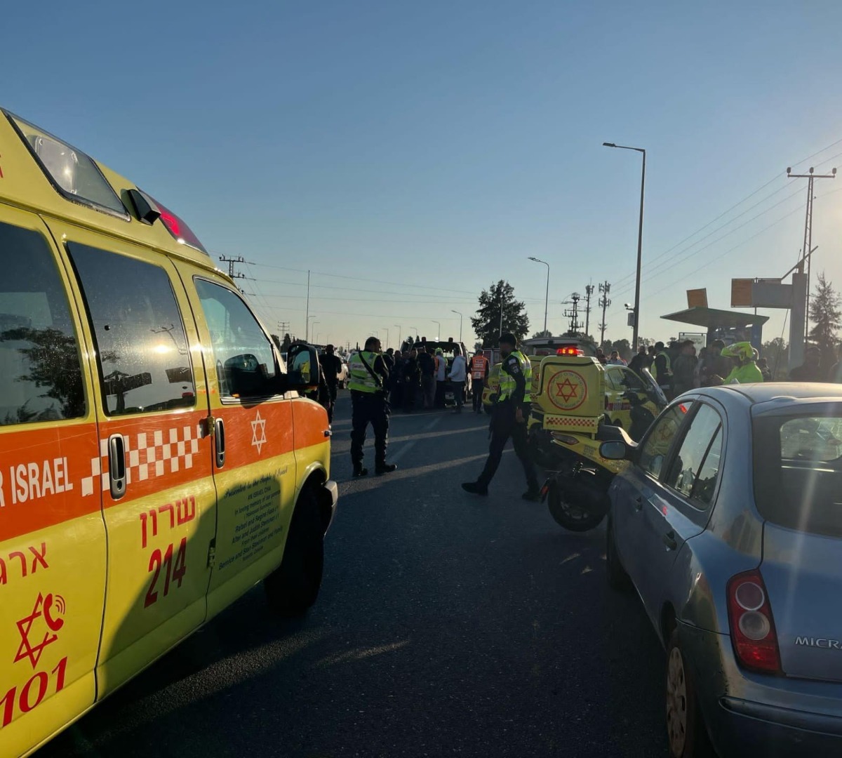 תיעוד מזירת הפיגוע בצומת כרכור