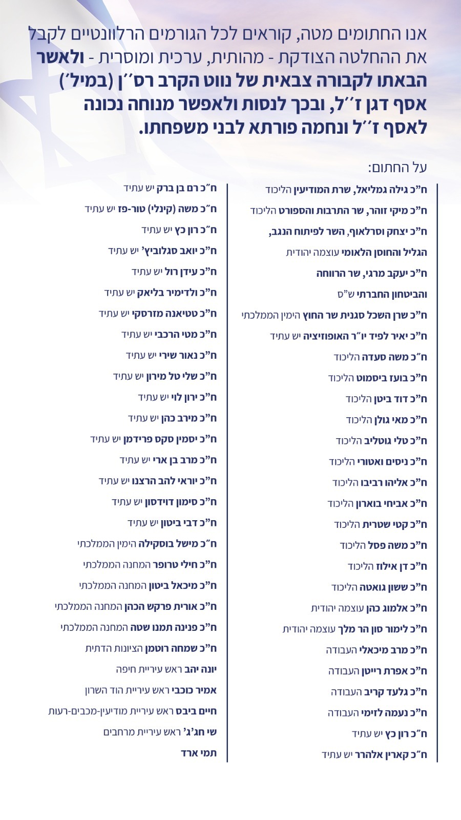 המסמך החתום