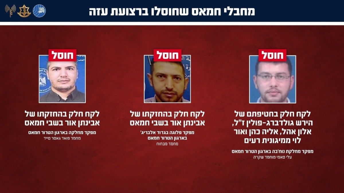 המחבלים שחוסלו