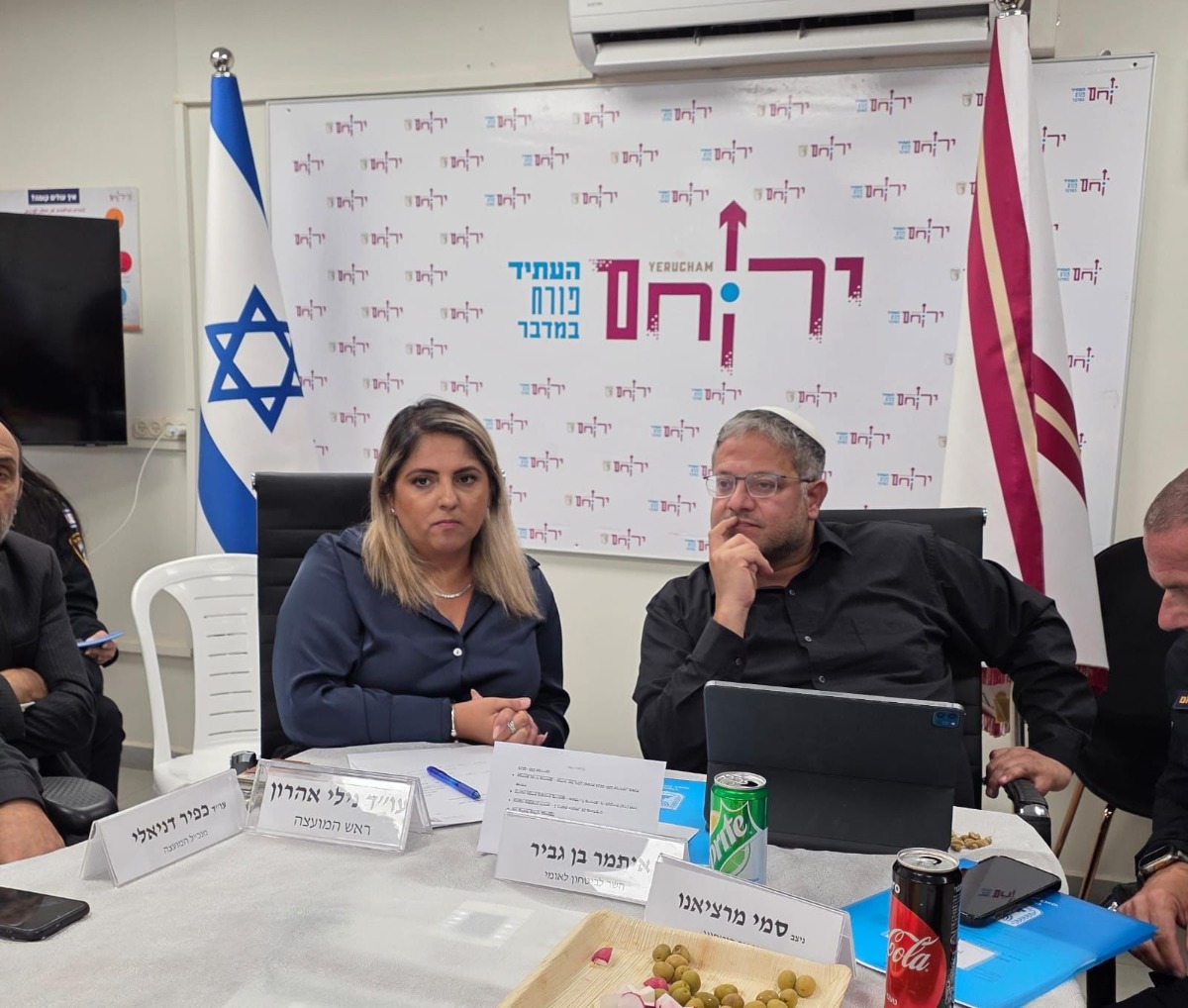 השר בן גביר וראש המועצה נילי אהרון