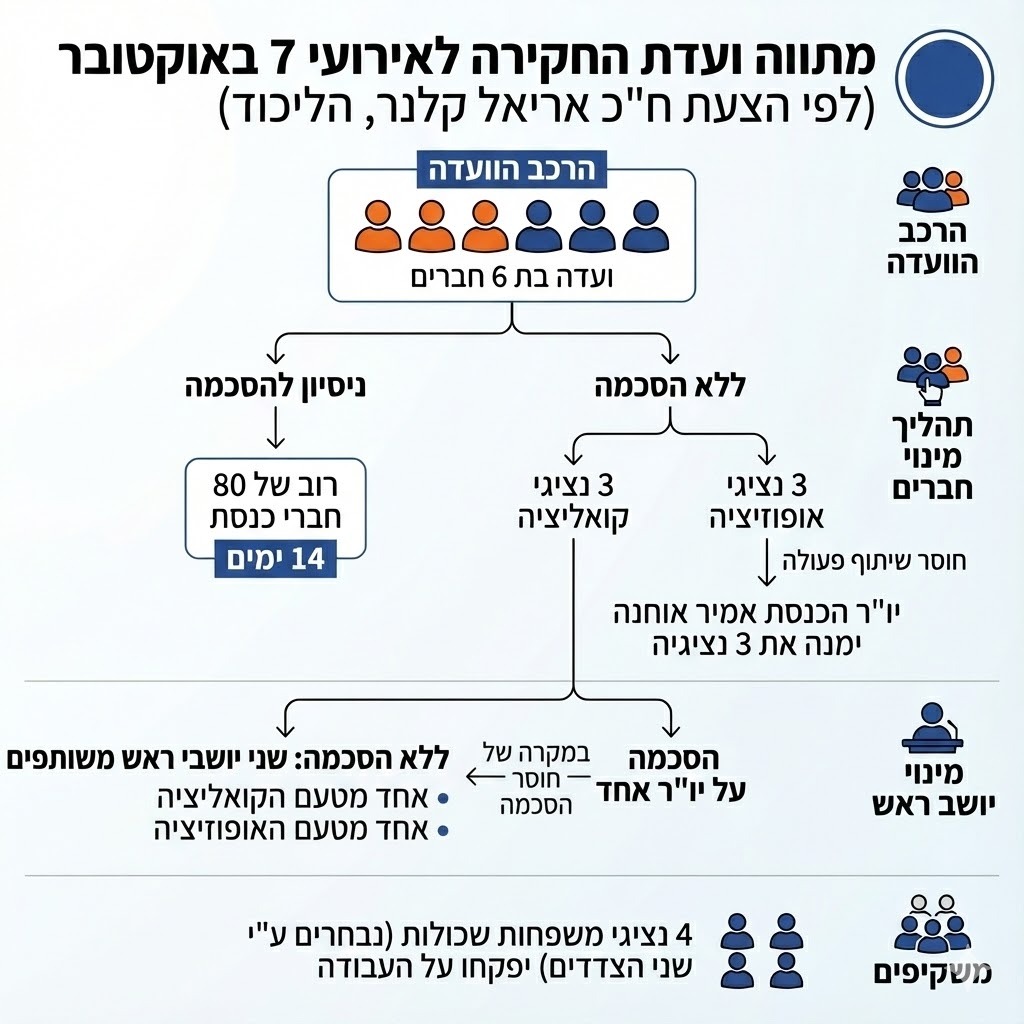 המתווה של ח"כ קלנר על הקמת ועדת חקירה ממשלתית