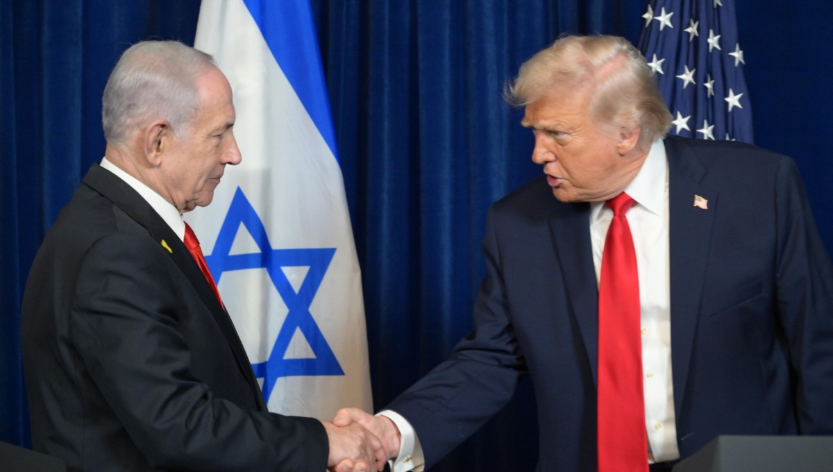 טראמפ ונתניהו בהצהרה בסוף פגישתם