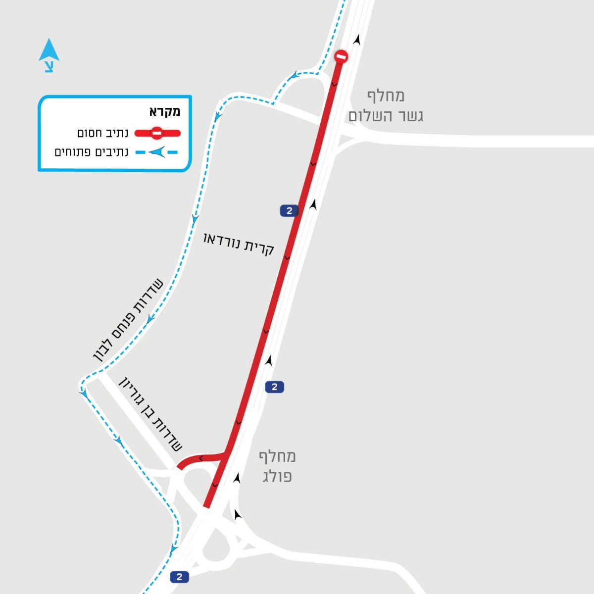 מפת החסימות המלאה