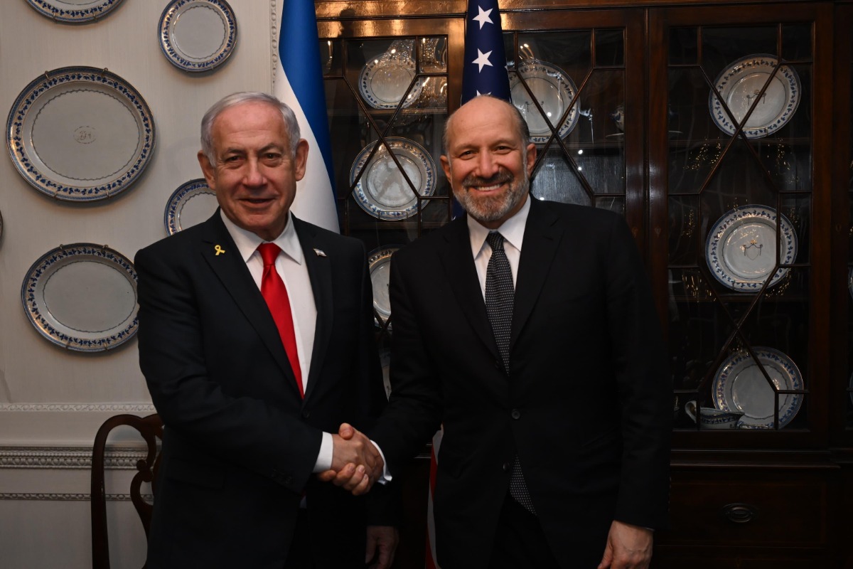 נתניהו ומזכיר המסחר של ארצות-הברית