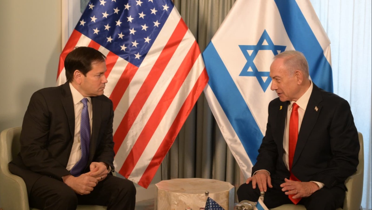 ראש הממשלה נתניהו עם מזכיר המדינה האמריקאי, מרקו רוביו