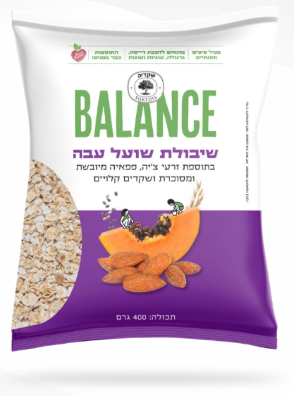 שיבולת שועל עבה בתוספת זרעי צ