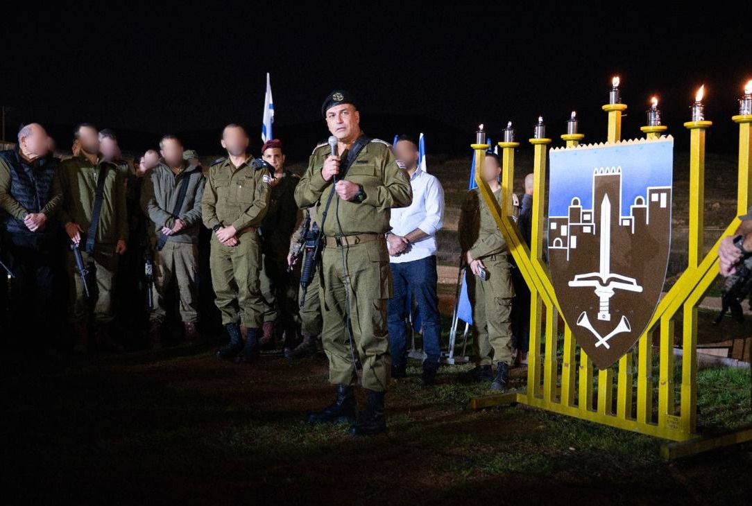 הרמטכ"ל בהדלקת נרות עם לוחמי חטיבת "החשמונאים"