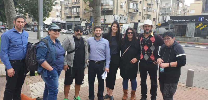 חברי "ימינה" בסיור