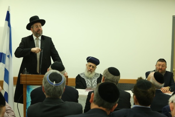 הרב דוד לאו בכינוס השדולה להגנתה הר הזיתים