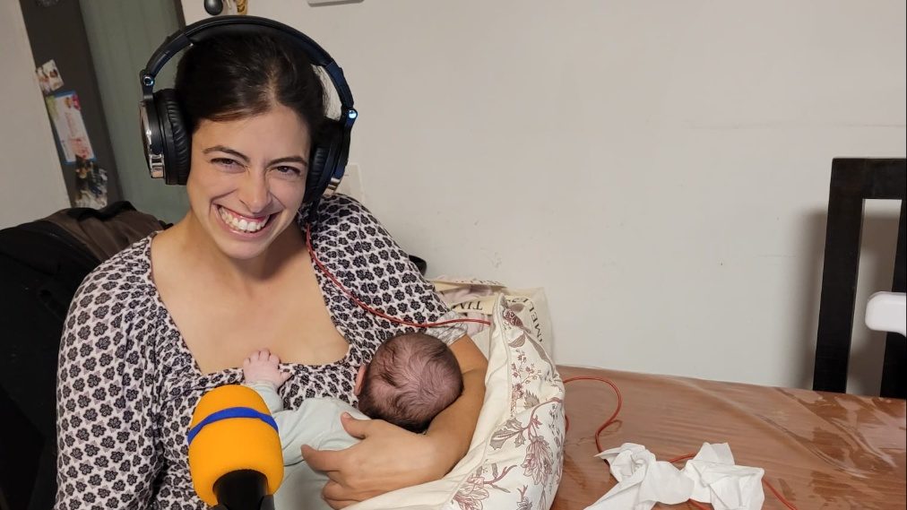הקלטה ביחד עם הילדים |
