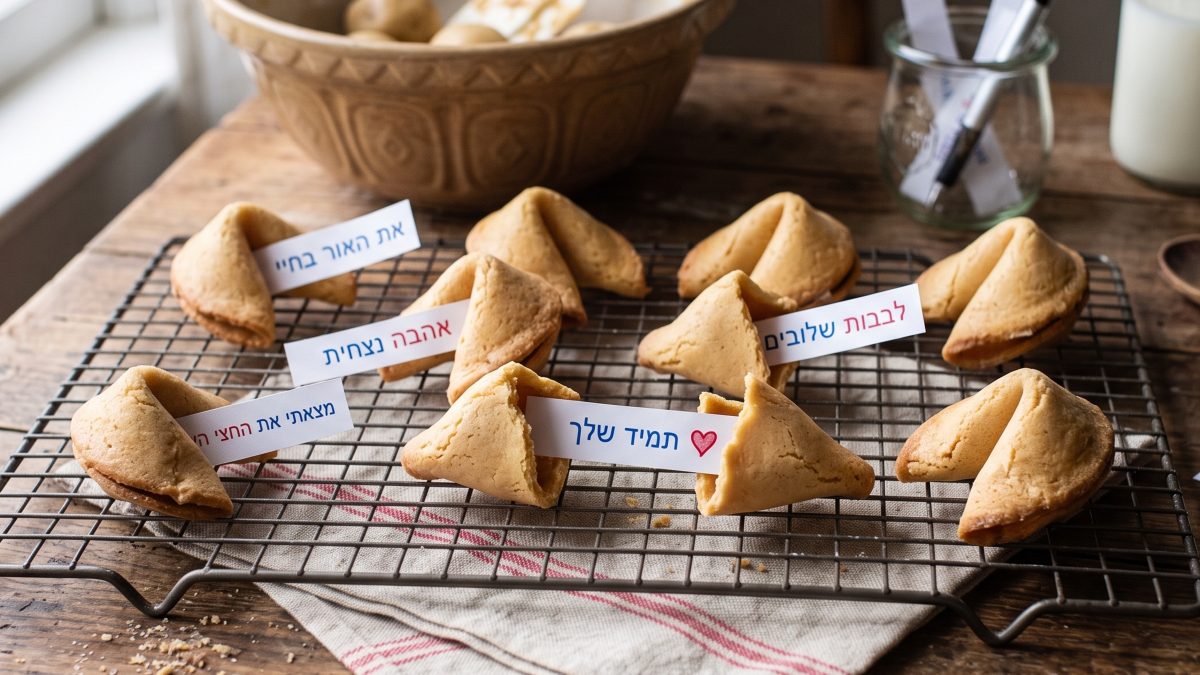 עוגיות מזל עם פתקי אהבה