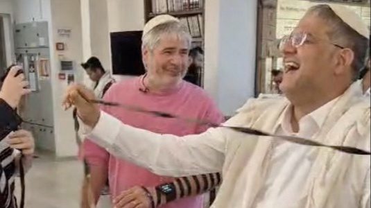 בן גביר התלהב מהביקור המפתיע