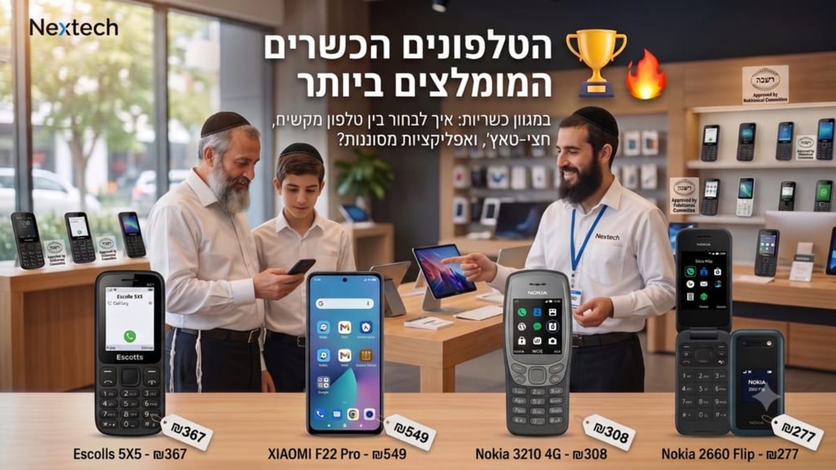 טלפונים כשרים מומלצים