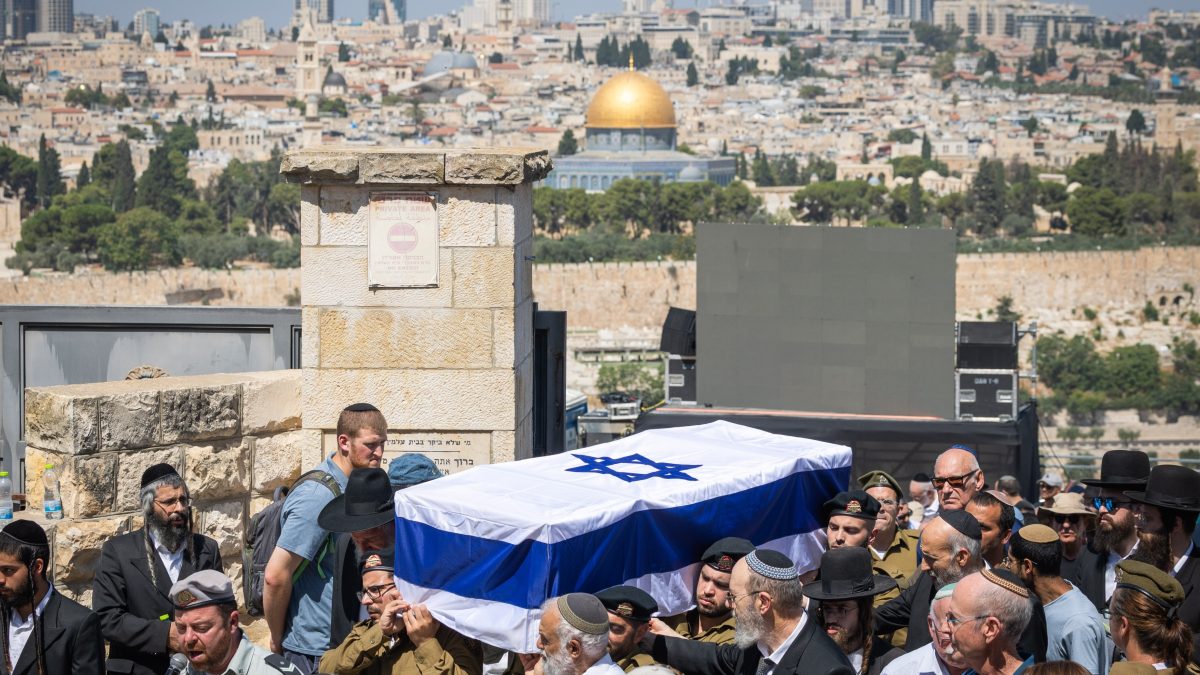 ארונו של יהודה כ"ץ בהר הזיתים