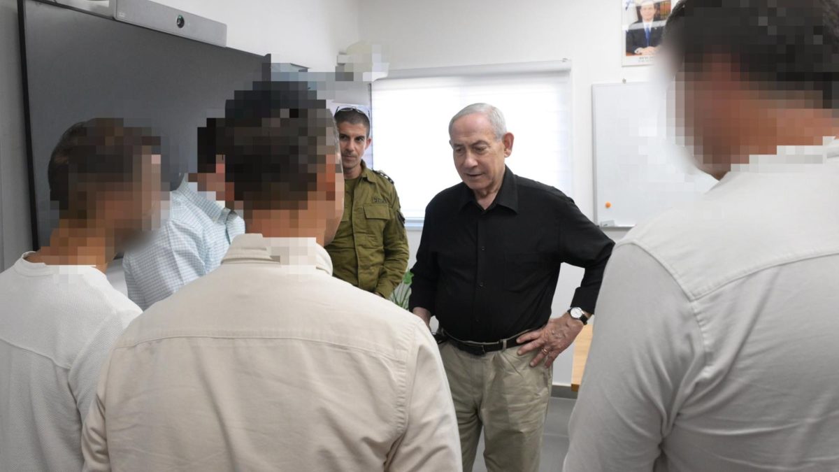 נתניהו עם לוחמי השב"כ