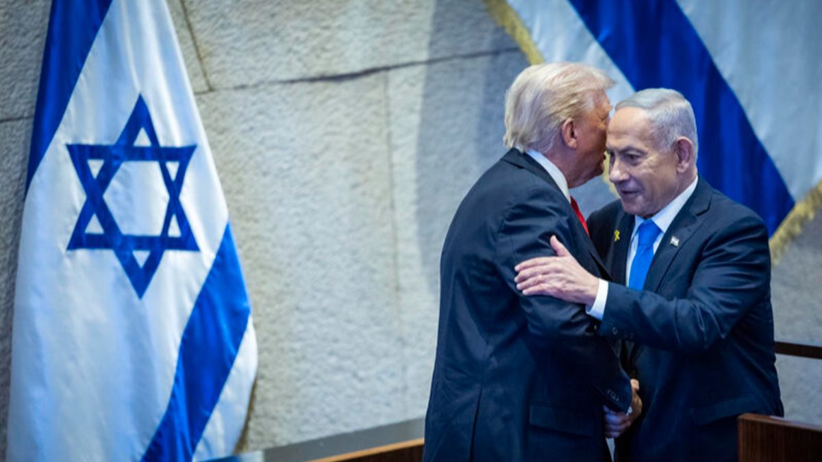 נתניהו וטראמפ במליאה