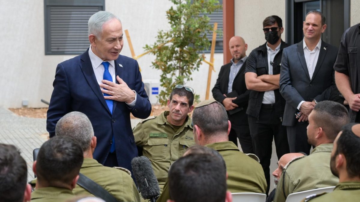 ראש הממשלה נתניהו במפגש עם קורס הקצינים