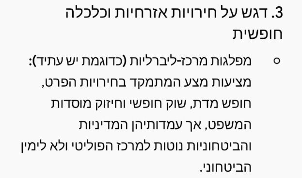 גם כשהצגתי את עצמי כאיש ימין: ההמלצה היא יש עתיד