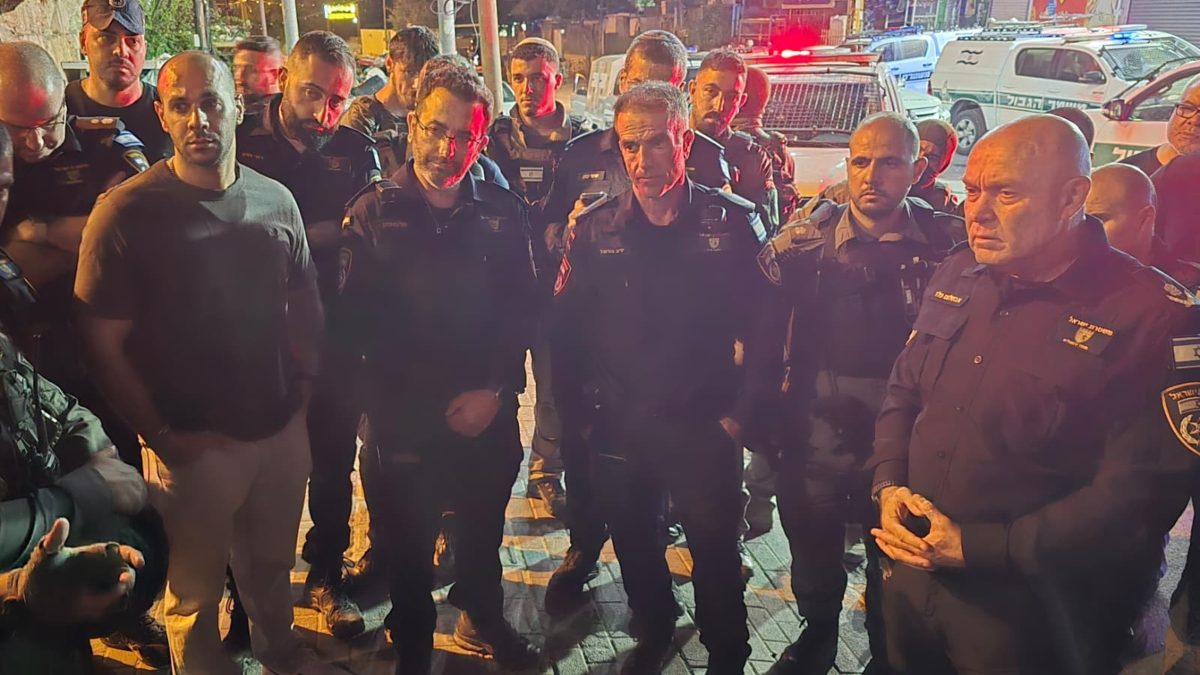 מפקד מחוז ירושלים ניצב אבשלום פלד בזירת האירוע